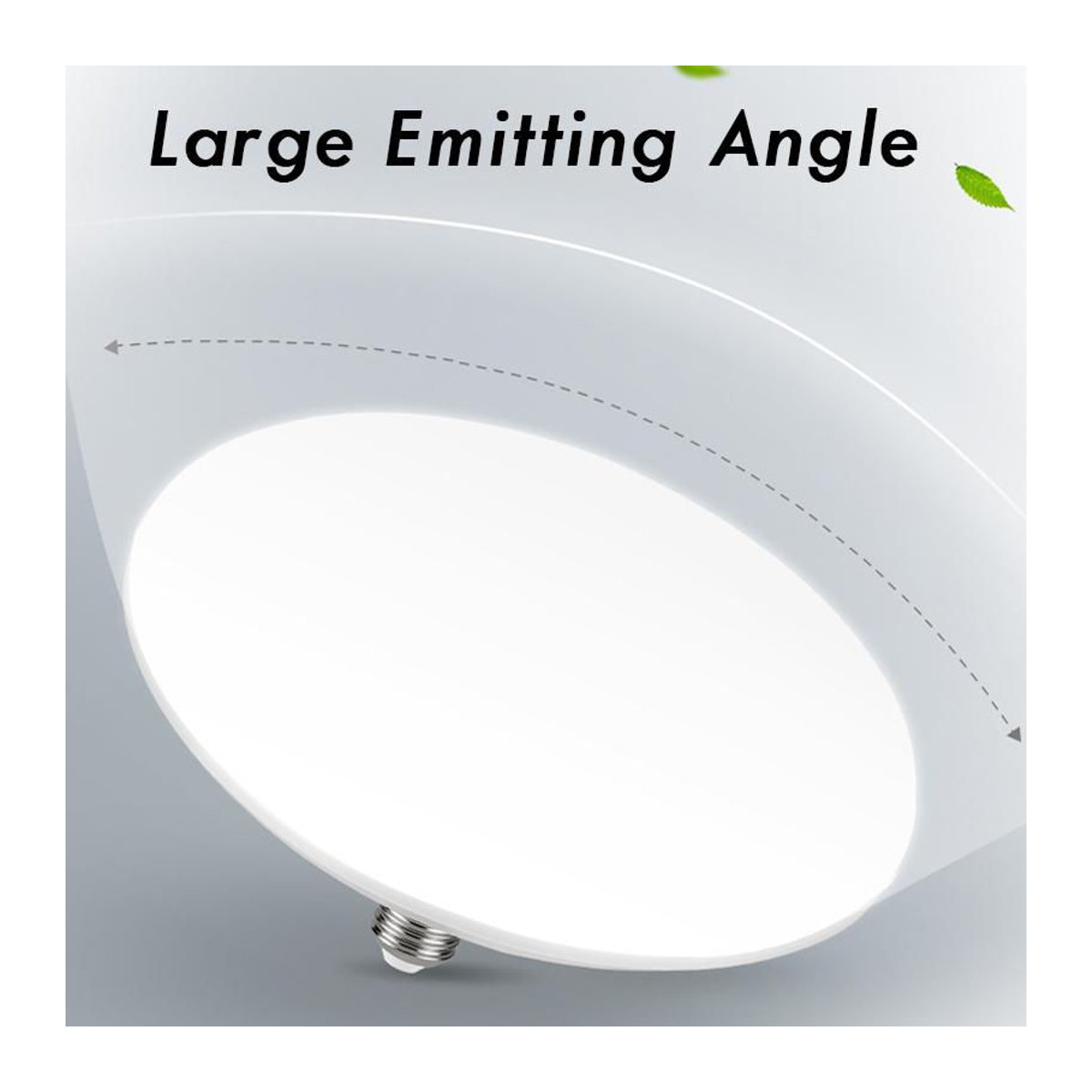YJMP Super Lighting UFO-LED-Glühbirne E27 Warmweiß, flaches Design aus Aluminium und Kunststoff für niedrige Deckenhöhen - Bild 3