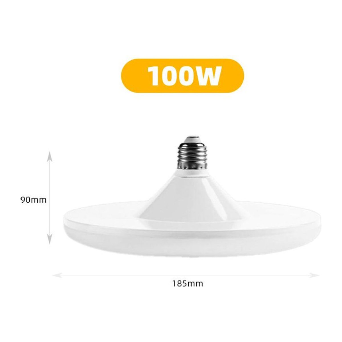 YJMP Super Lighting UFO-LED-Glühbirne E27 Warmweiß mit Aluminiumsockel und minimalistischem Design - Bild 1