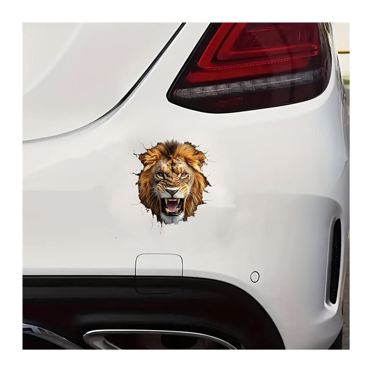 YJSTY 3D Löwen Vinylaufkleber in Mehrfarbig mit Tierprint - Bild 2