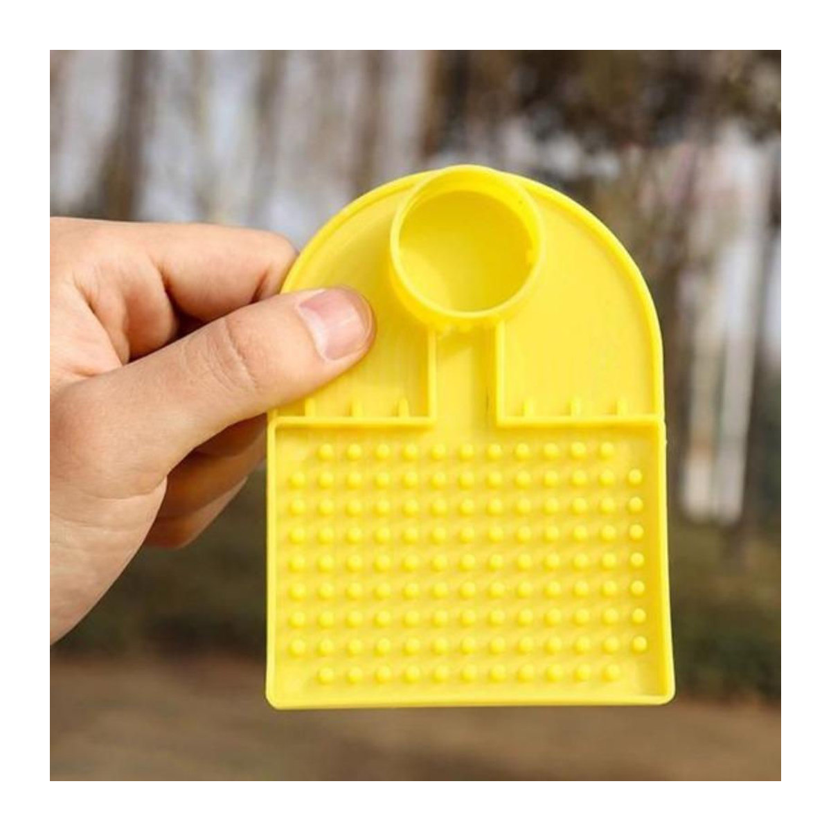 YJSTY Bienenwasserstation und Bienenfutterspender Set, 2 Stück, Gelb, kompatibel mit normalen Wasserflaschen für Bienenstöcke im Innen- und Außenbereich - Bild 2