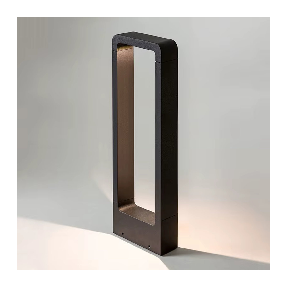 Ynhaw Moderne LED Pollerleuchte aus Aluminium in Schwarz, Wasserdichte 10W Gartenlampe für Außenbereich und Landschaftsbau - Bild 4