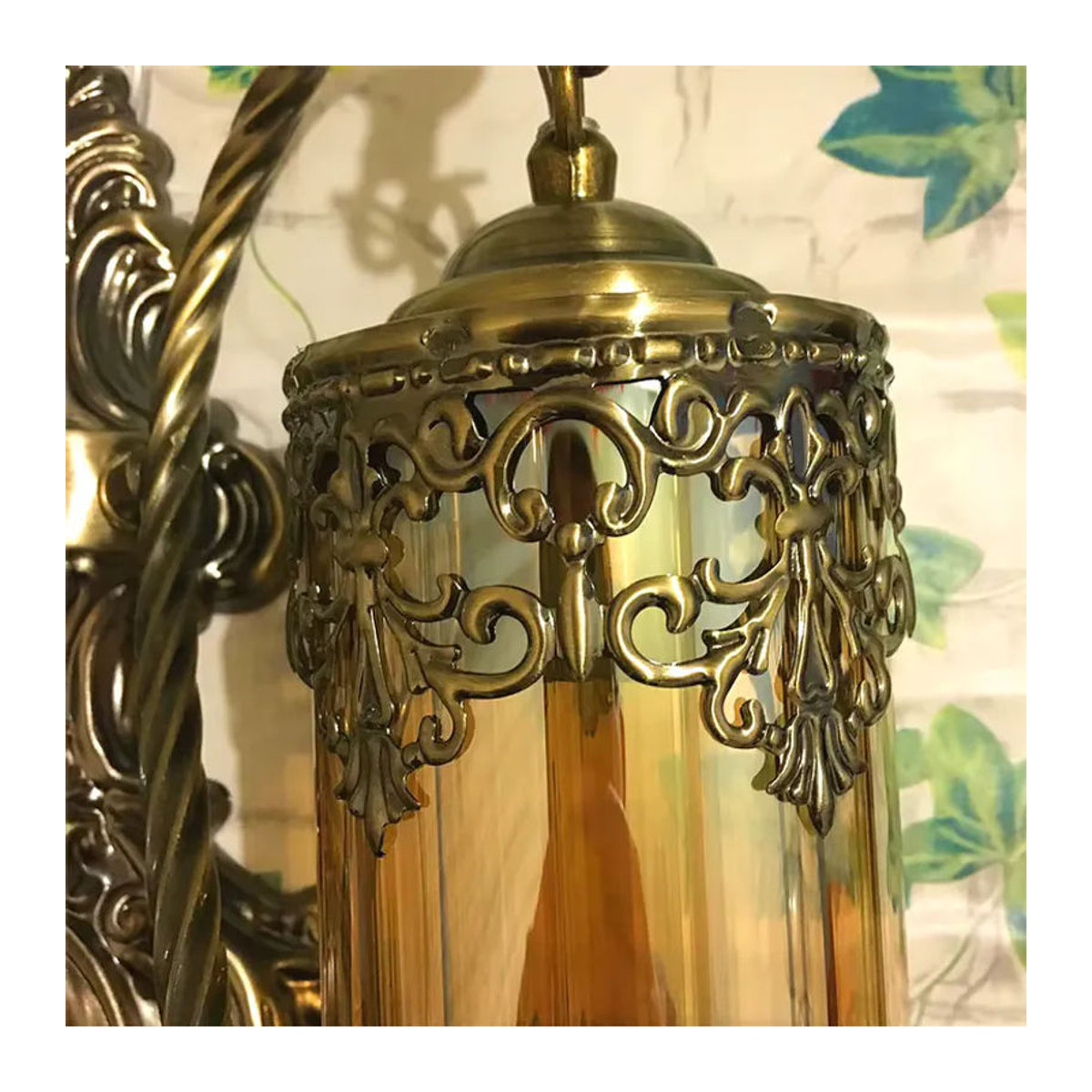 Ynhaw Vintage Doppelkopf Wandleuchte aus Glas in Retro-Design für Café, Restaurant und Hotel - Bild 5