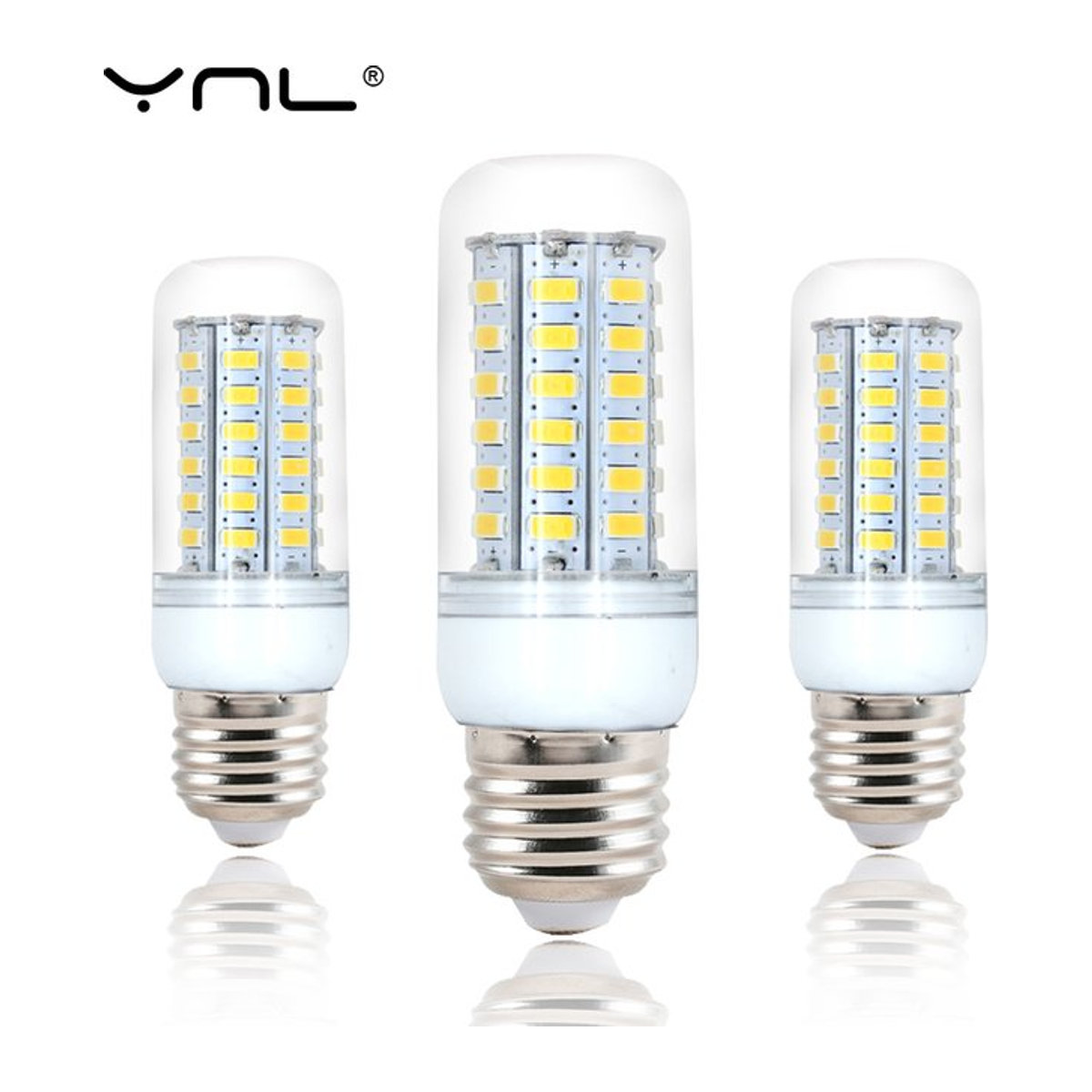 YNL E27 LED Mais Birne Leuchtmittel mit SMD 5730 LEDs für Kronleuchter und Kerzenbeleuchtung - Bild 1