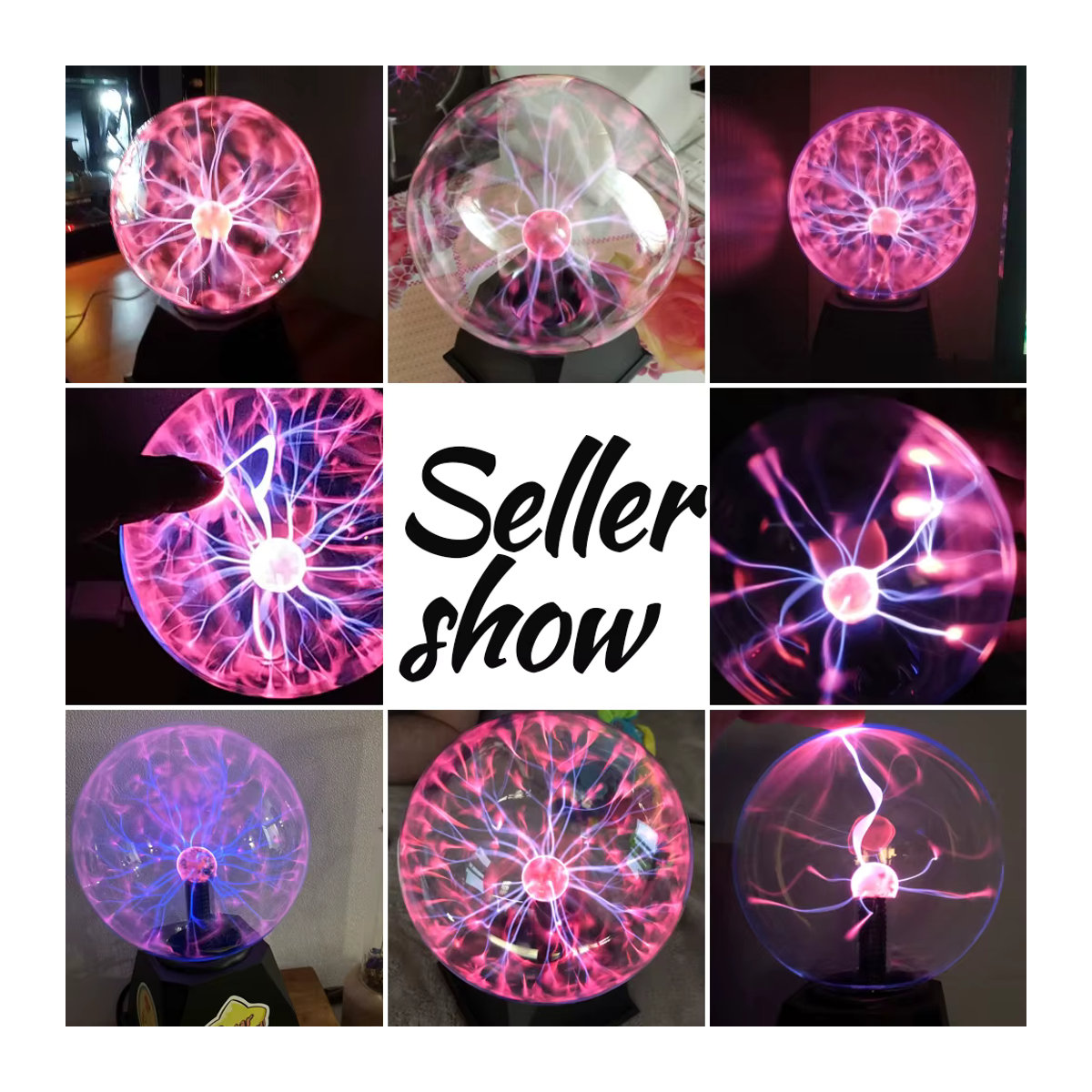 YNL Magische Plasma Ball Lampe als moderne Kugelleuchte aus Glas in Bunt für Schlafzimmer und Kinderzimmer - Bild 2