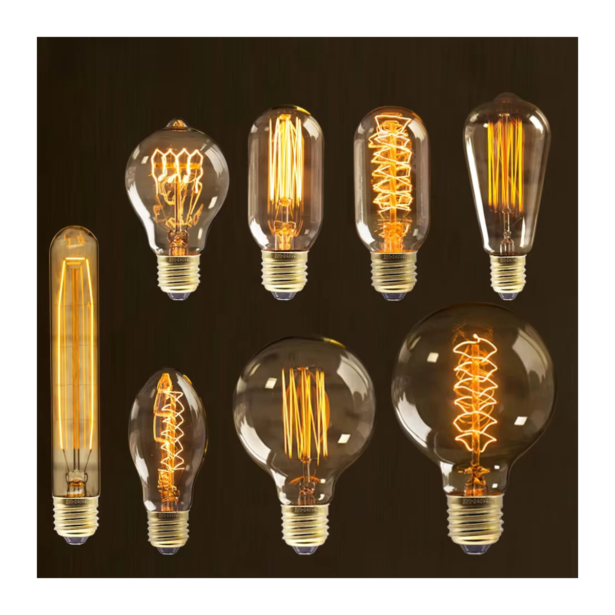 YNL Retro Vintage Edison LED Glühbirne E27 40W Gelb - Bild 5