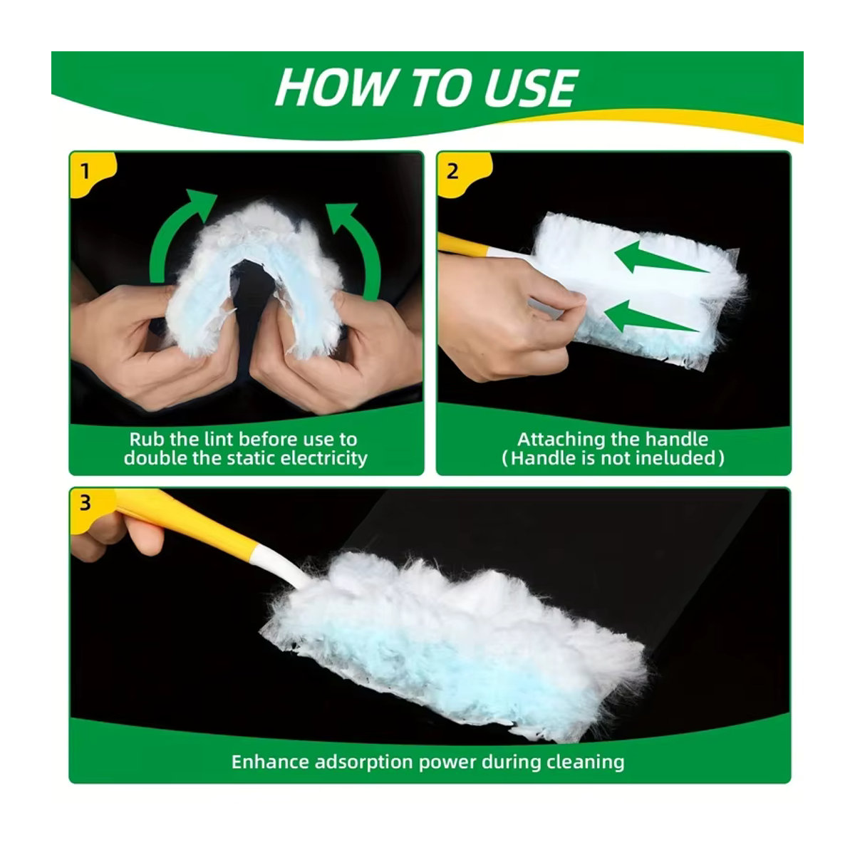 YOCITY Einweg-Staubwedel-Nachfüllpackungen Blau, kompatibel mit Swiffer Duster zur Staubentfernung für Heim, Büro, Jalousien und Auto - Bild 4