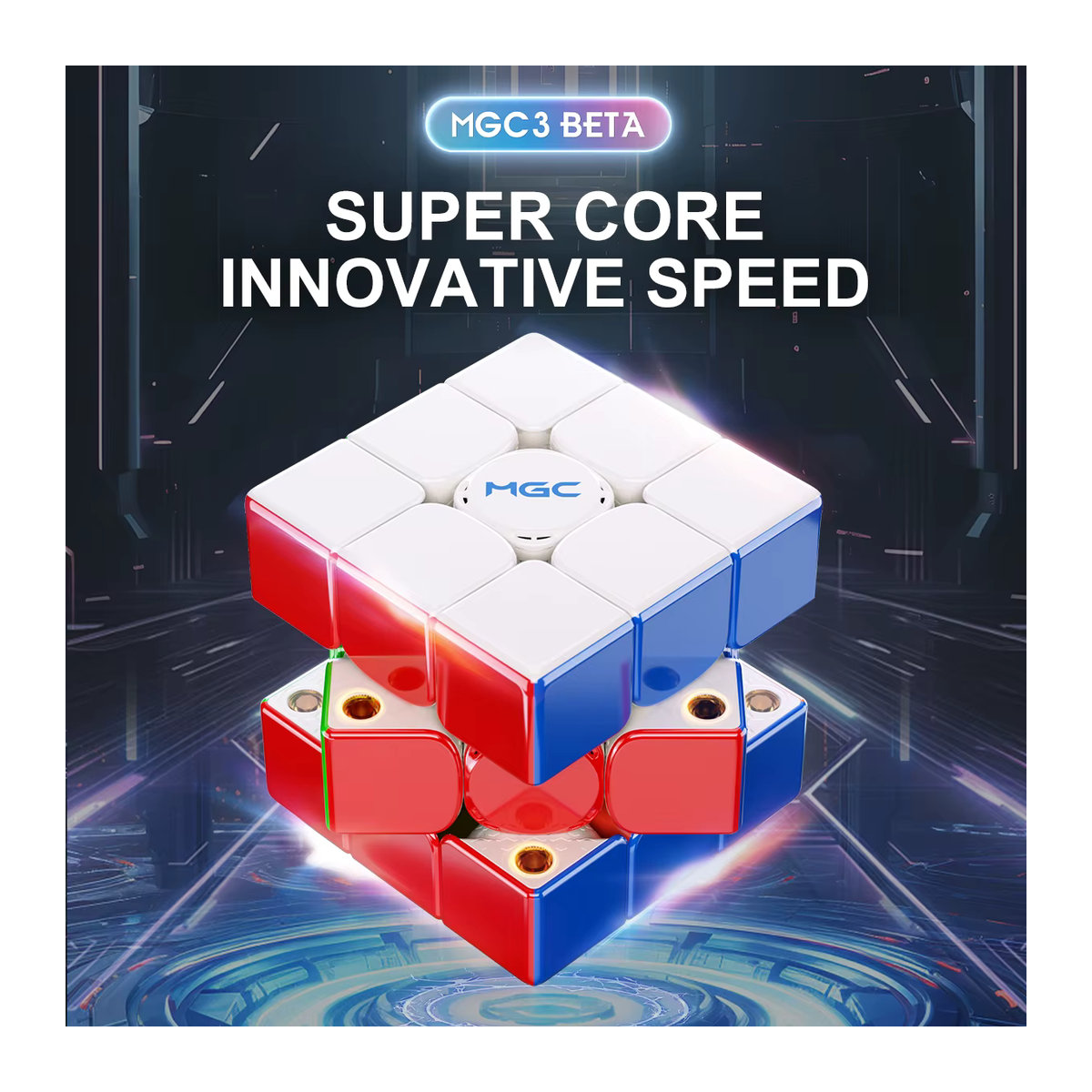 Yongjun Picube 2025 YJ MGC Beta 3x3 Magnetischer Speed Cube Stickerless Bunt - Bild 2