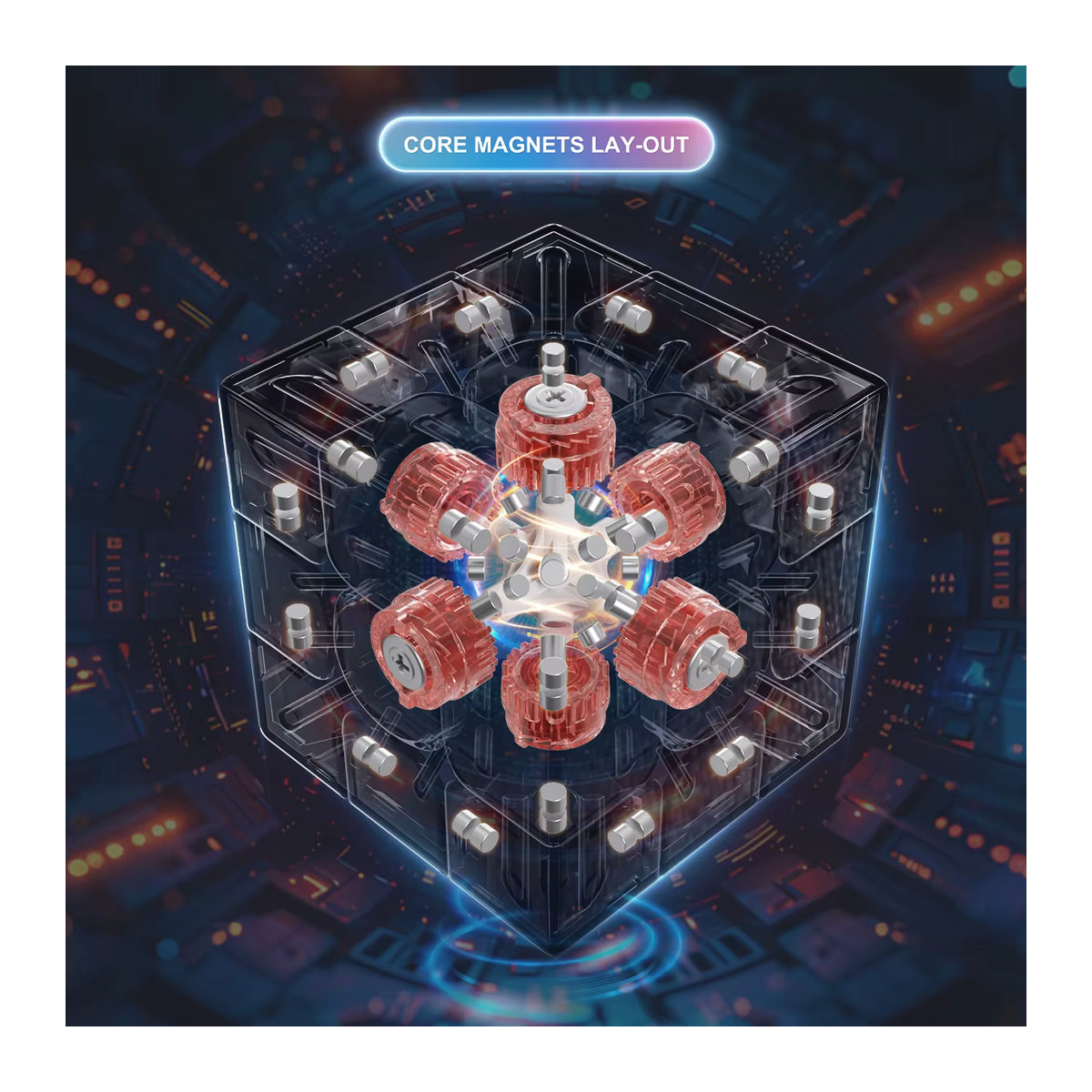 Yongjun Picube 2025 YJ MGC Beta 3x3 Magnetischer Speed Cube Stickerless Bunt - Bild 4