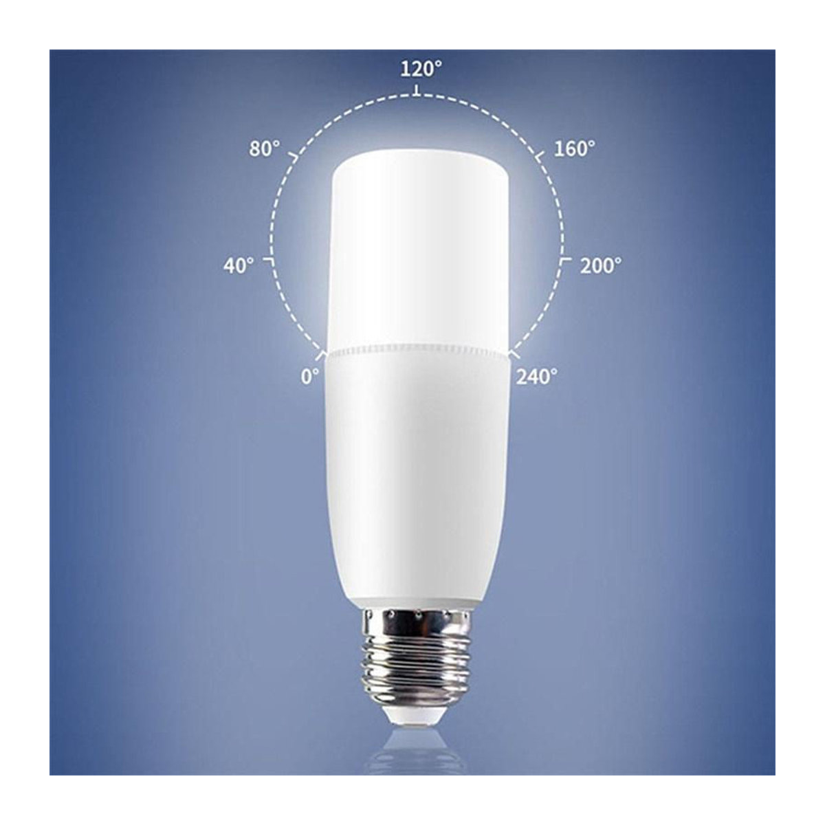 Yongkomo LED Zylinder Birne E27 Kaltweiß Minimalistisch - Bild 6