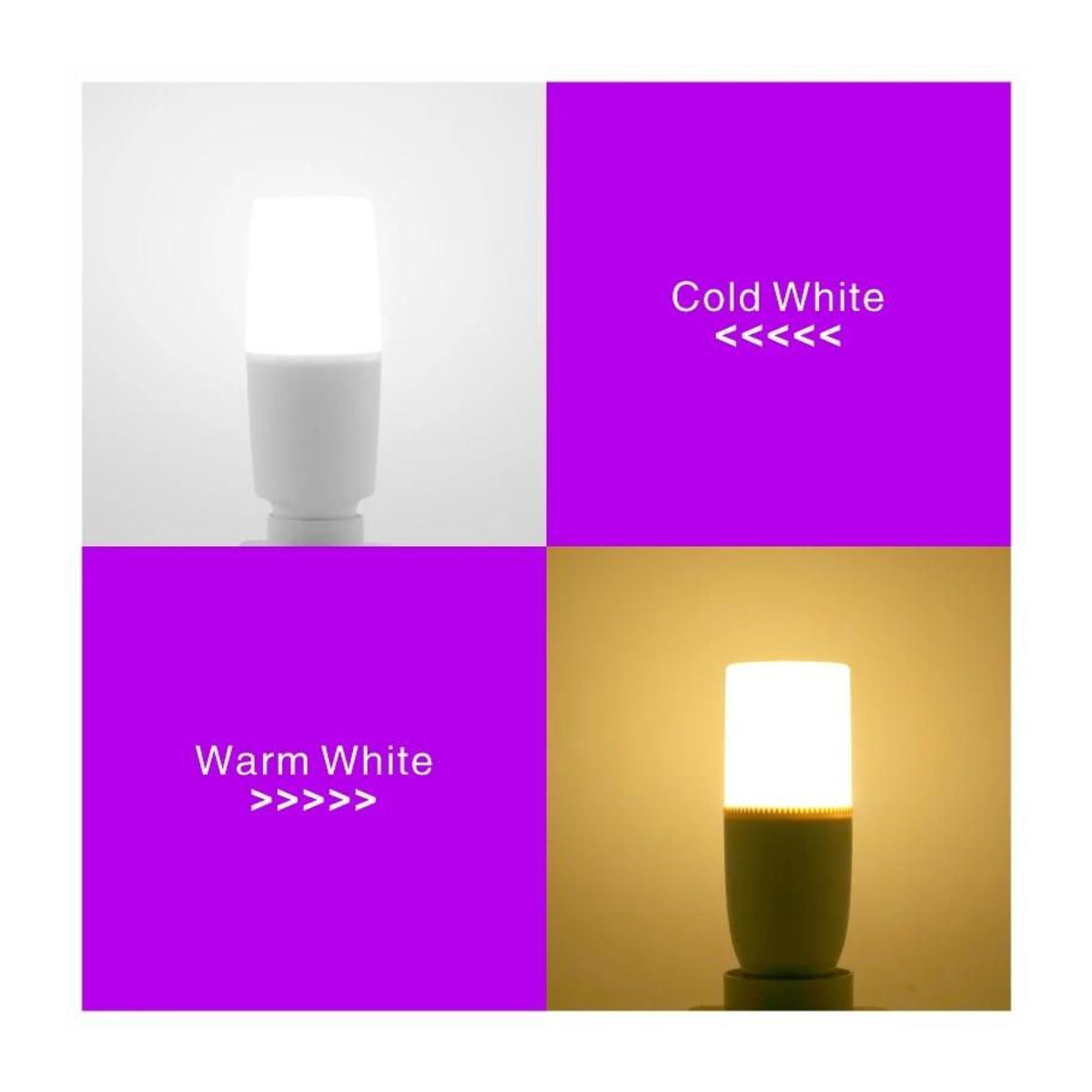 Yongkomo LED Zylindrische Mais Birne E27 E14 Warmweiß 4W - Bild 2