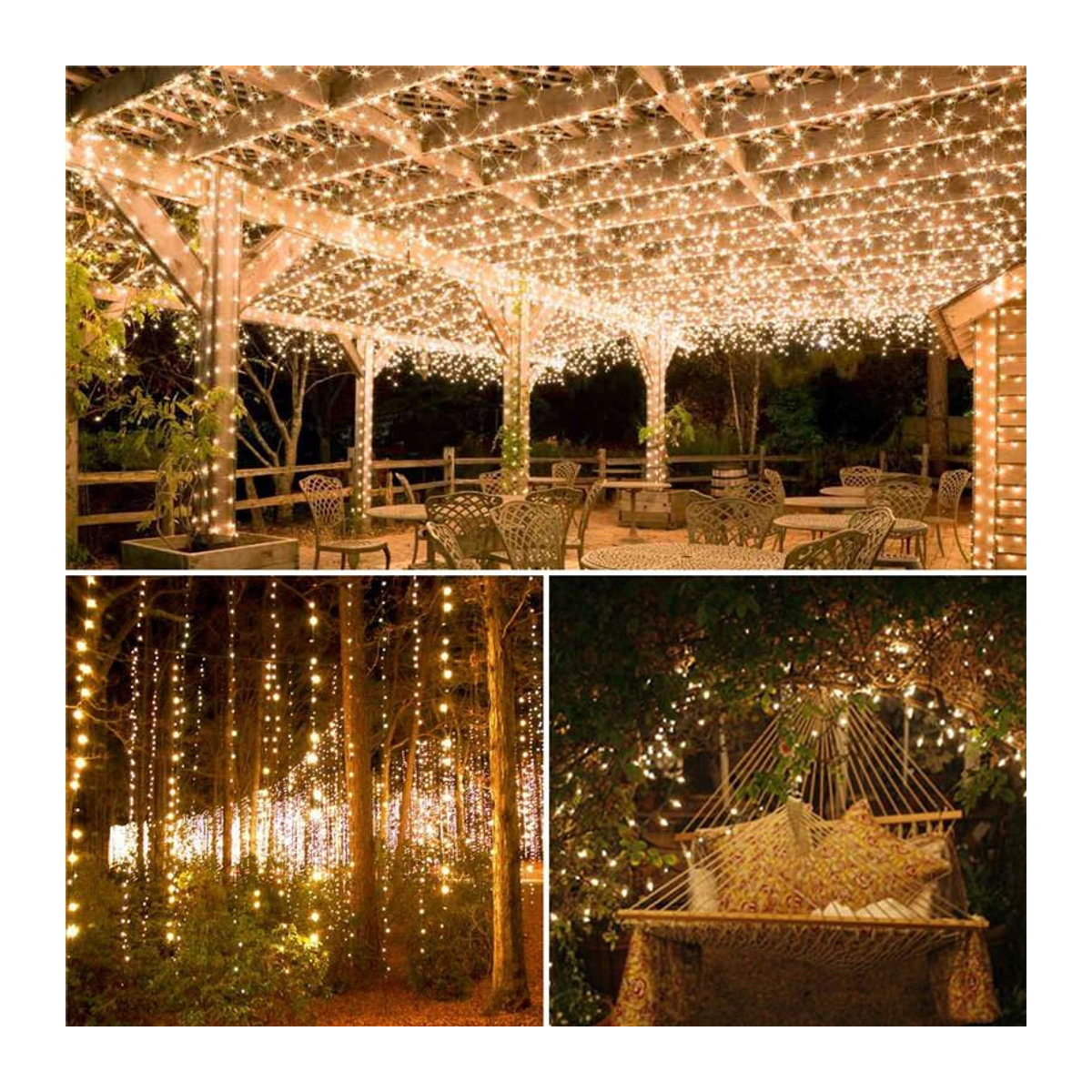 Yongkomo Solar Lichterkette LED Kupferdraht mit 20 LEDs in Bunt für Garten Terrasse und Camping, 2m Länge - Bild 4