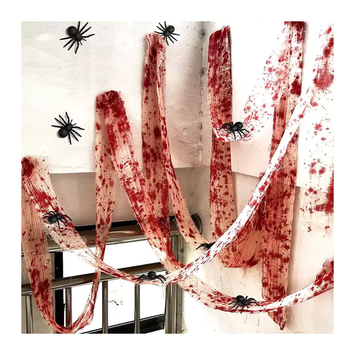 YONGSNOW Halloween Blut Gaze Verband als Spukhaus Dekoration für deine Party - Bild 2