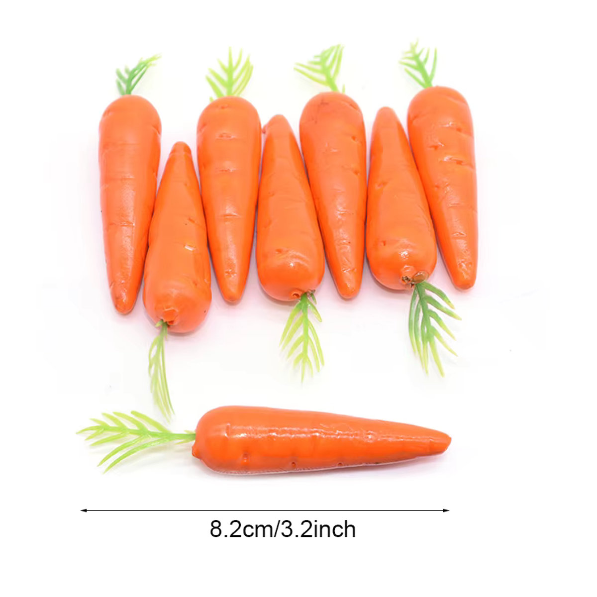 YONGSNOW Künstliche Mini Karotten aus Schaumstoff in Orange für deine Ostern- und Geburtstagsdekoration - Bild 4