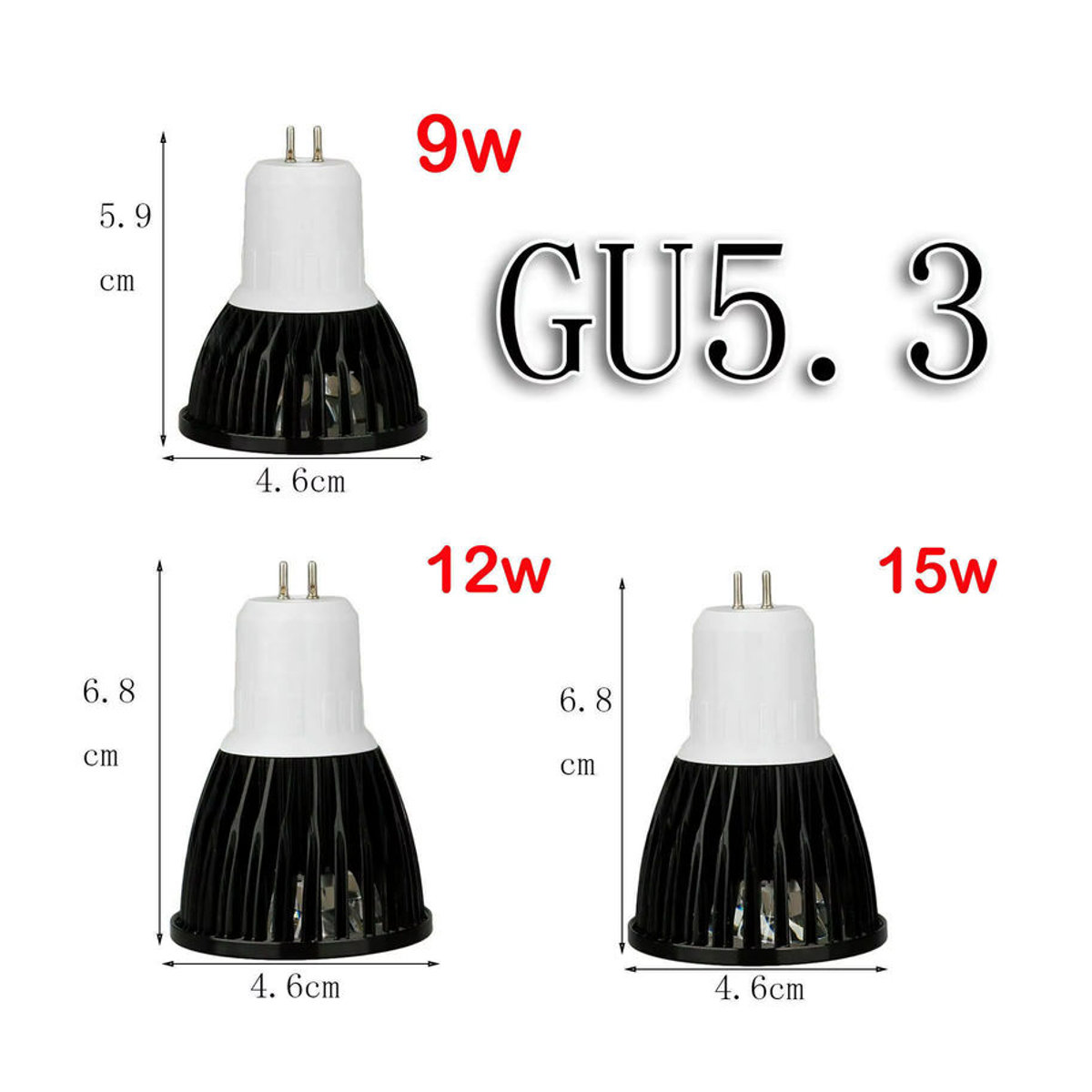 YORYZENG Dimmbare LED Strahlerlampe in verschiedenen Farben Rot Gelb Blau Grün Lila mit GU10 MR16 E27 E14 B22 Fassung - Bild 2
