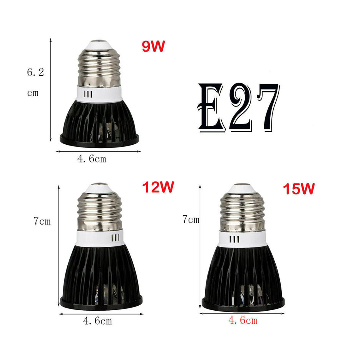 YORYZENG Dimmbare LED Strahlerlampe in verschiedenen Farben Rot Gelb Blau Grün Lila mit GU10 MR16 E27 E14 B22 Fassung - Bild 3
