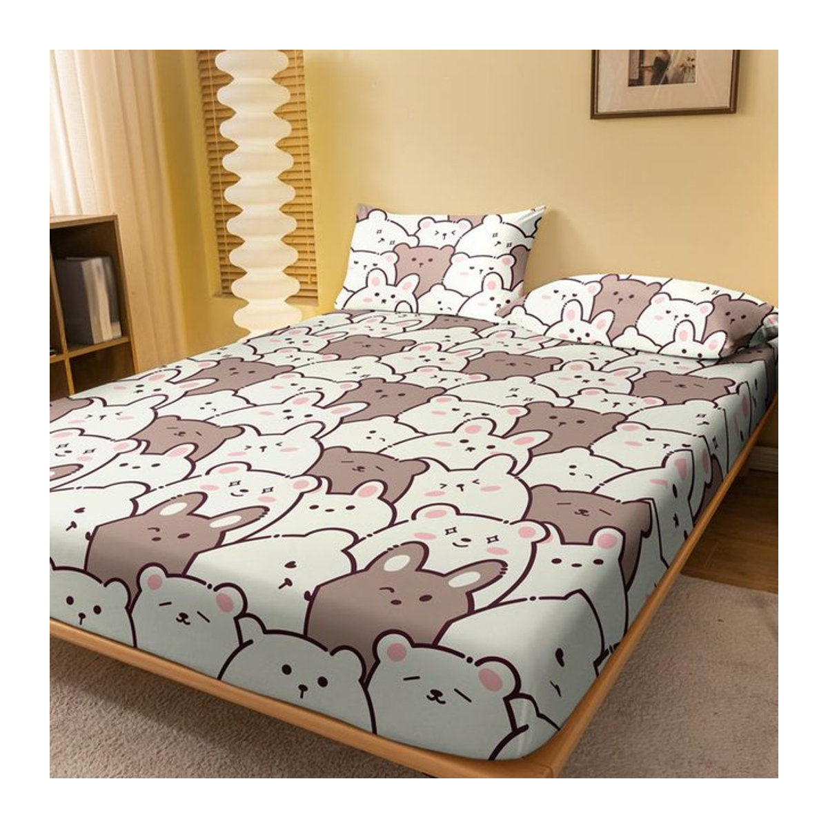 Your Warm Home Frottier-Tagesdecke mit Teddybär-Muster in B/T: 132 x 71 cm - Bild 1