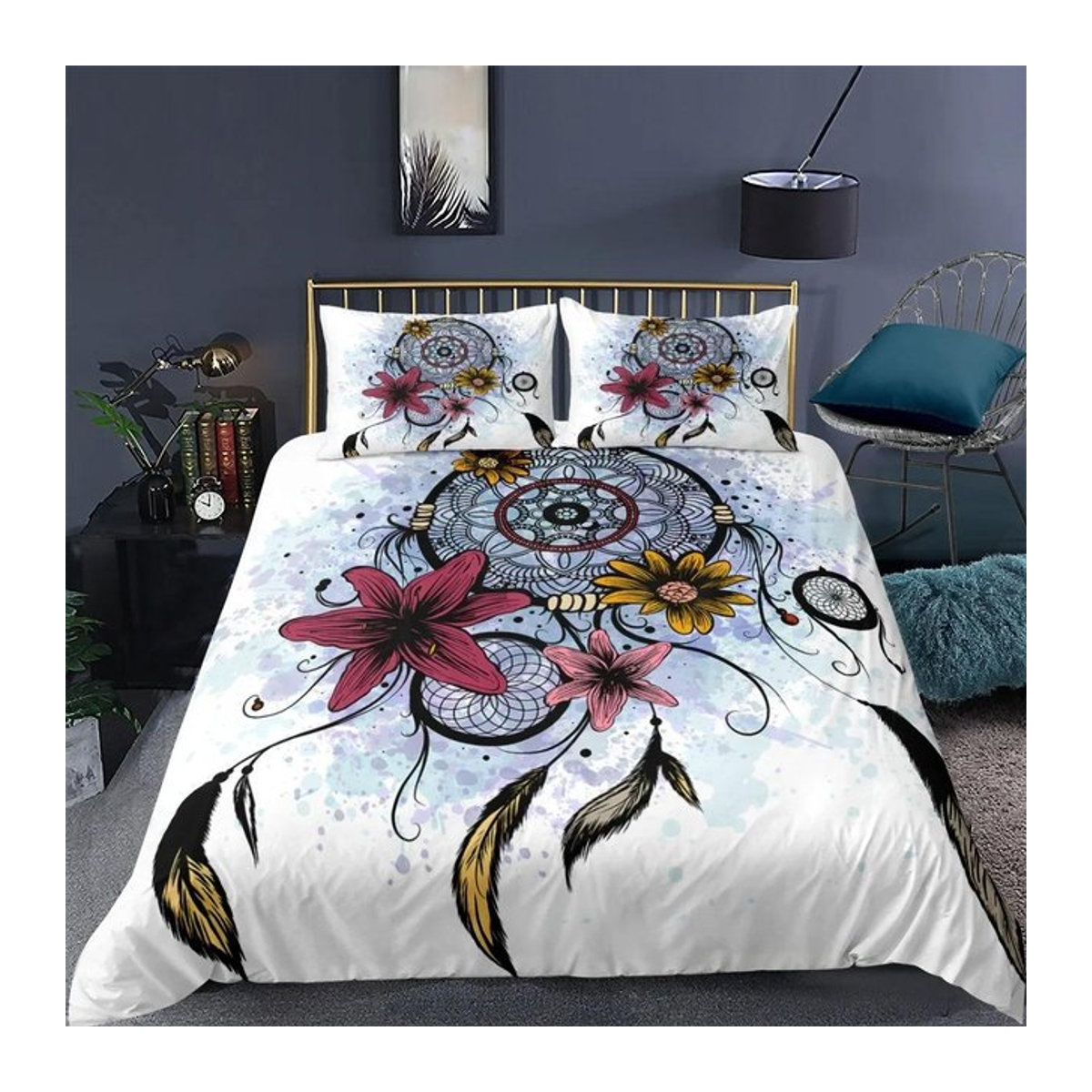 Your Warm Home Traumfänger Bettwäsche Set Bohemian in Multicolor mit Reißverschluss - Bild 1