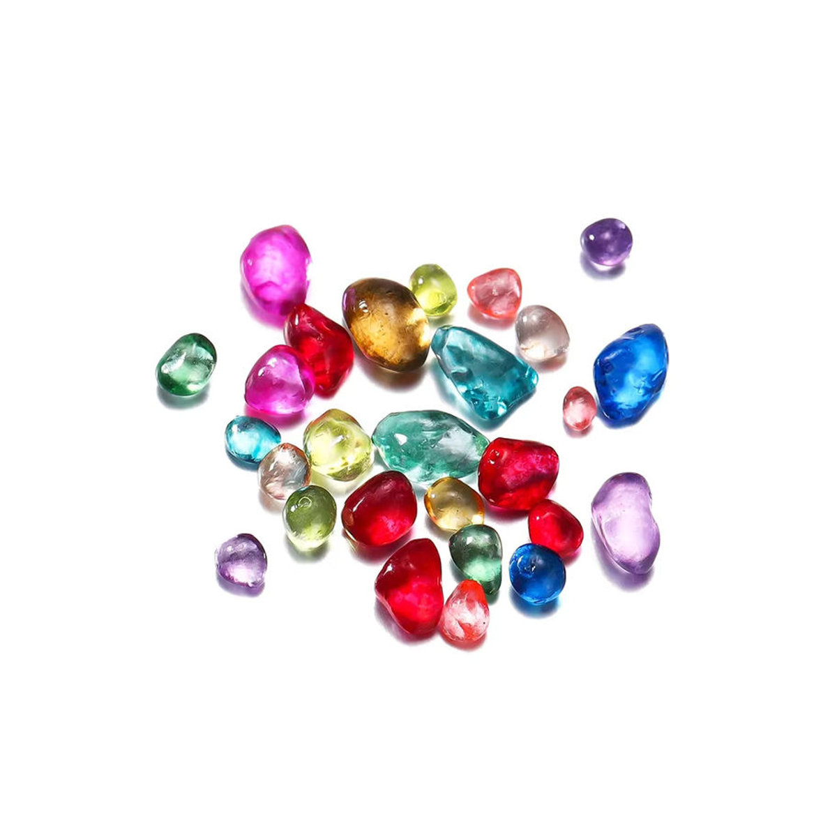 YouYoungDifferent Glas Schotter Füller für Epoxidharz in Blau und Mehrfarbig, 20g unregelmäßige Kristall Dekoration für DIY Schmuck und Untersetzer - Bild 4