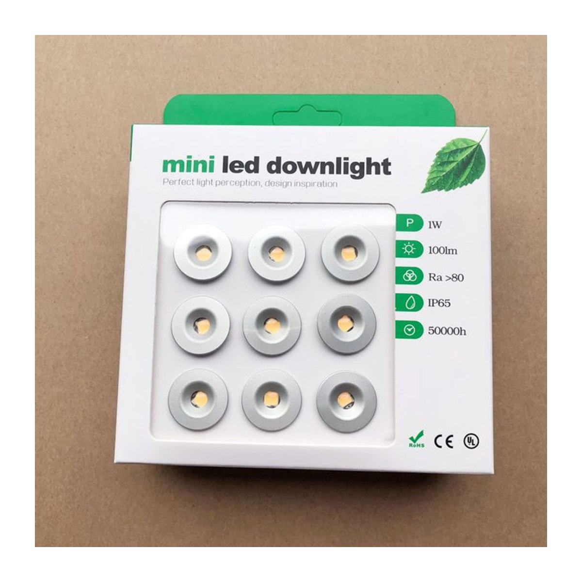 YRANK LED Mini Einbaustrahler IP65 wasserdicht 12V 1W in Weiß - Bild 1