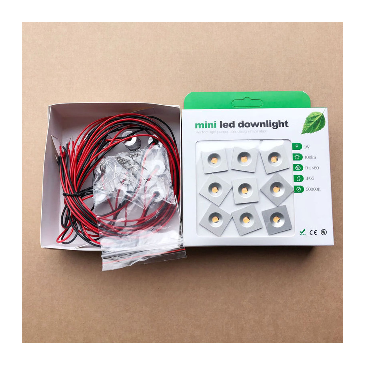 YRANK LED Mini Einbaustrahler IP65 wasserdicht 12V 1W in Weiß - Bild 2