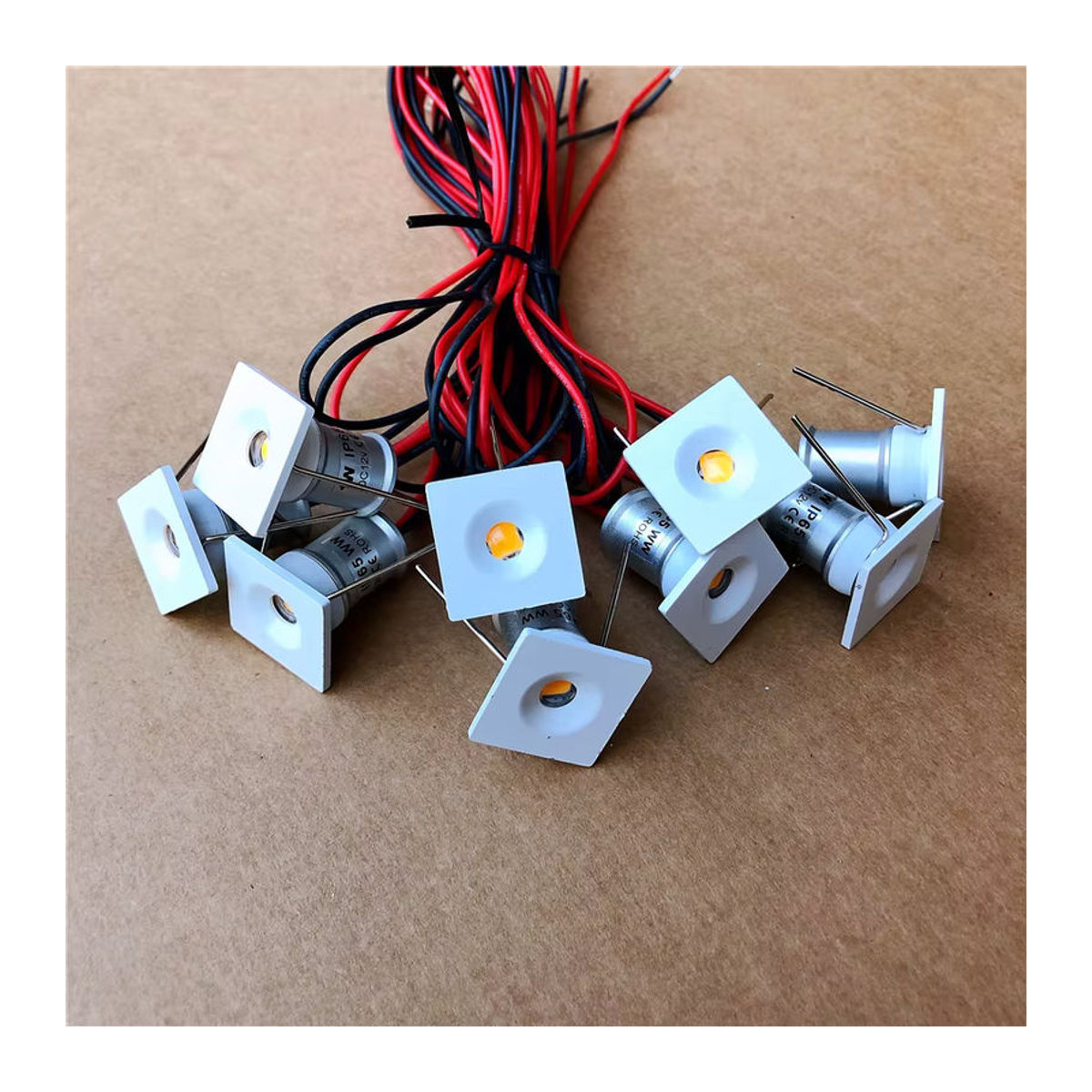 YRANK LED Mini Einbaustrahler IP65 wasserdicht 12V 1W in Weiß - Bild 6