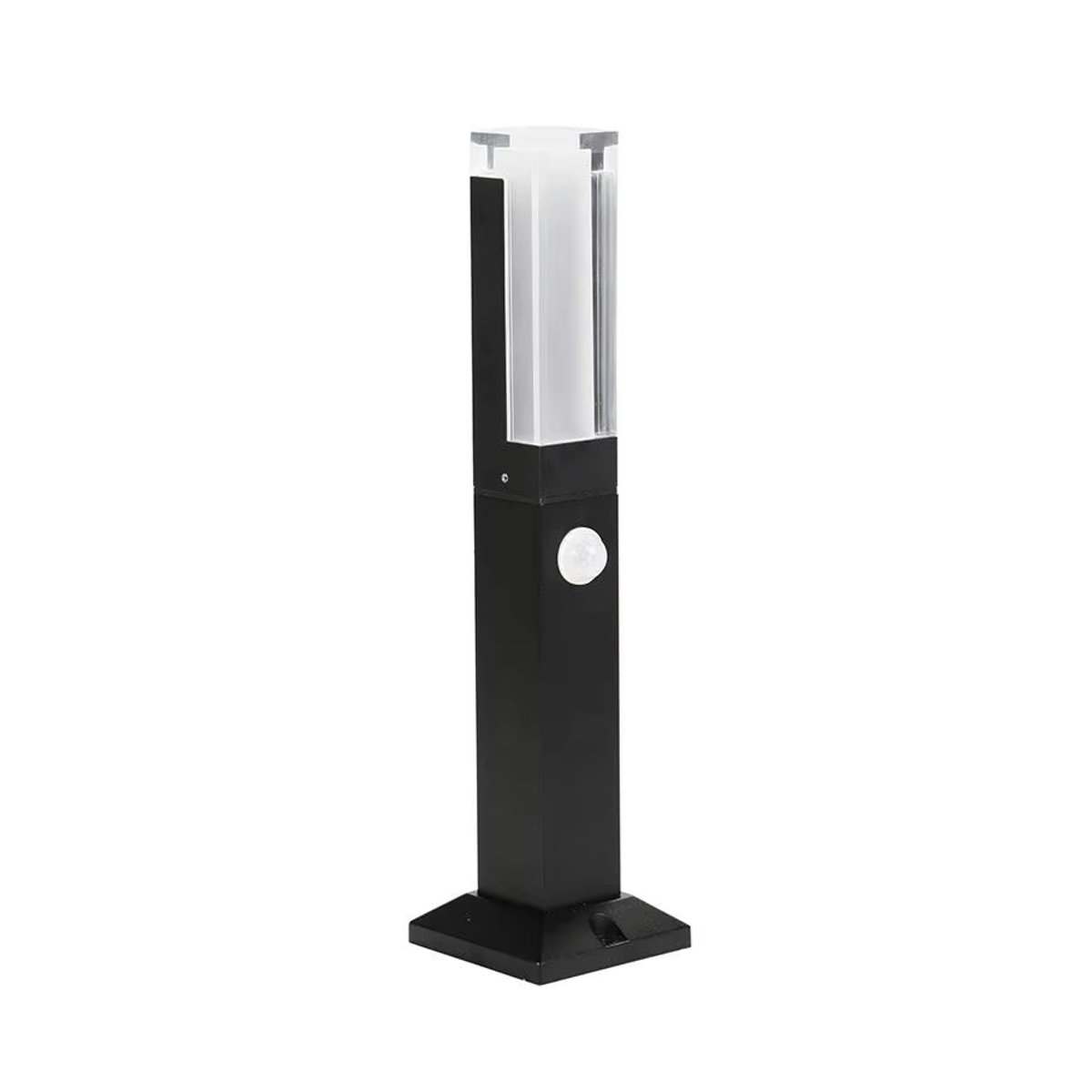 YRANK LED Pollerleuchte mit Bewegungssensor, 15W, Schwarz, Aluminium, IP65 wasserdicht - Bild 3
