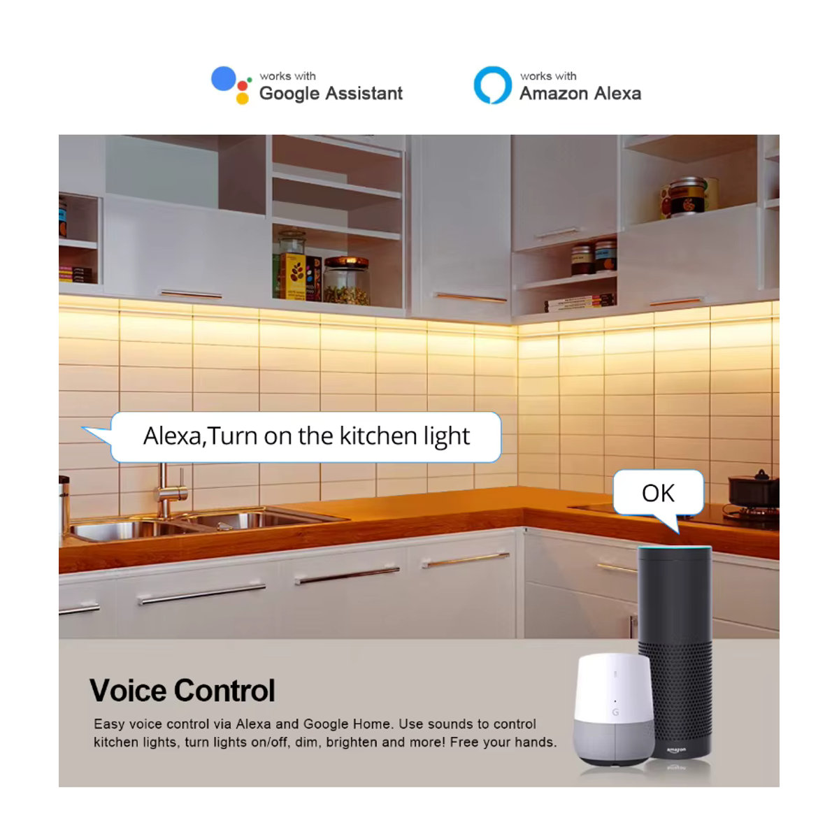 YSRSAI Tuya Zigbee 3.0 COB LED Streifen Warmweiß dimmbar mit 320 LEDs/m via USB 5V kompatibel mit Alexa und Google Home - Bild 4