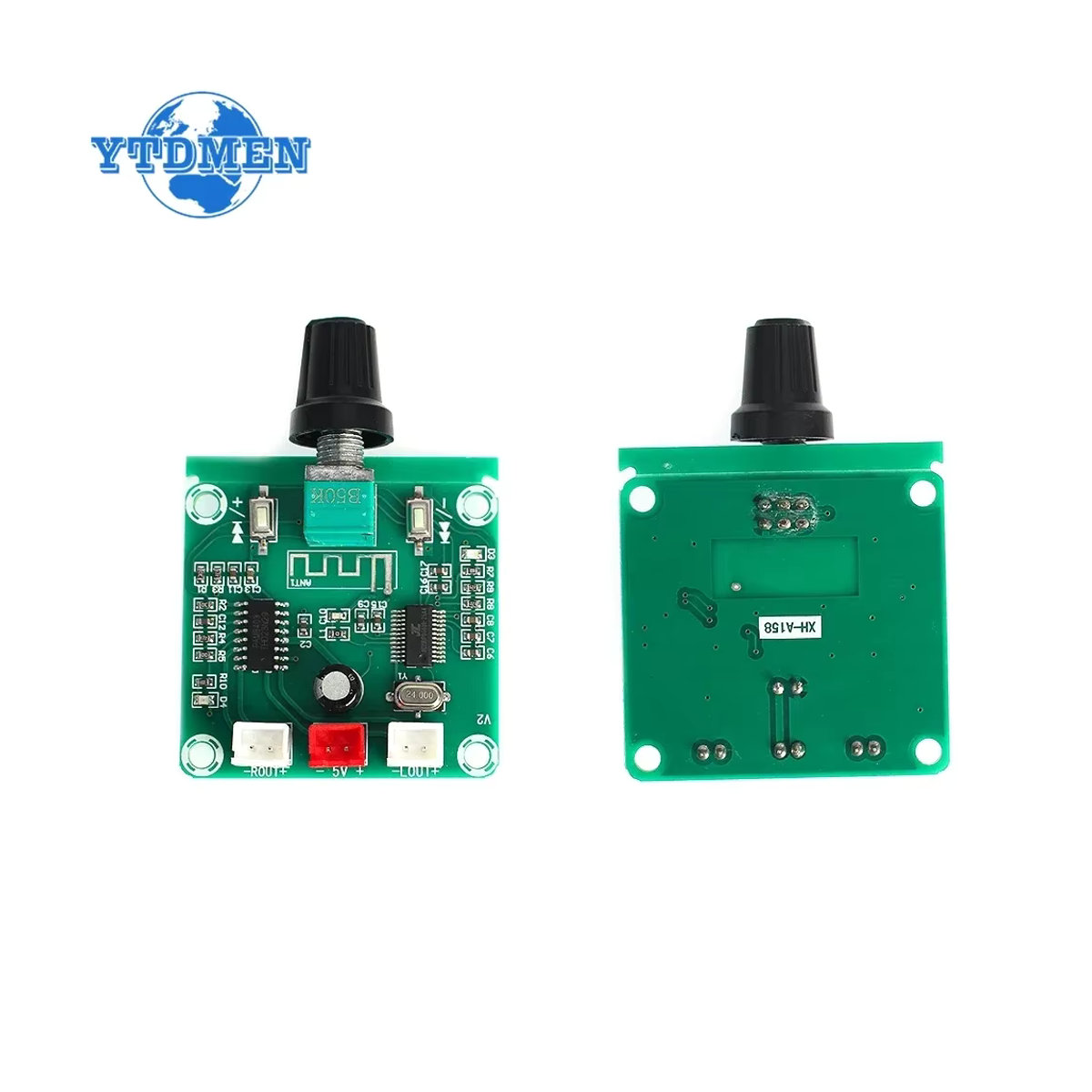 YTDMEN Bluetooth 5.0 Stereo Mini Digital Verstärkerplatine PAM8403 2x5W Zweikanal AMP in Grün - Bild 4