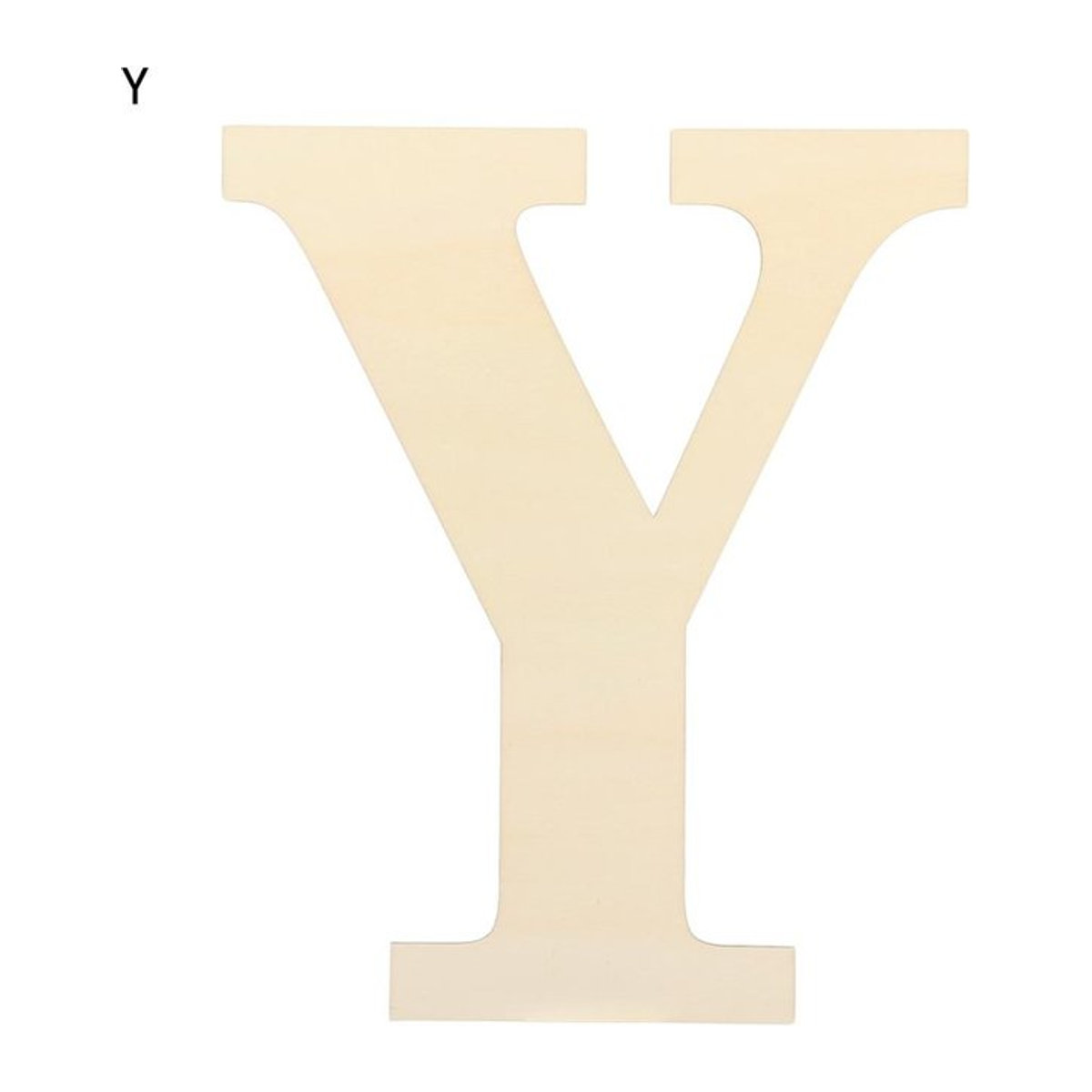YULIN DIY Holzbuchstaben zum Bemalen, Unfertige Alphabet Holzhandwerk für Heimdekoration, Naturholzfarbe, Höhe: 30 cm - Bild 1
