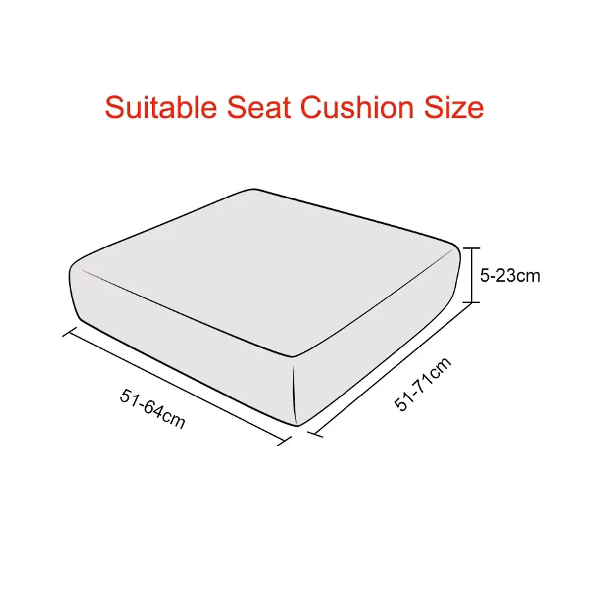 Yupartex Sofa Sitzkissenbezug aus Polar Fleece in Grau für 1 bis 4 Sitzer als elastische Anti-Schmutz Schutzabdeckung - Bild 2