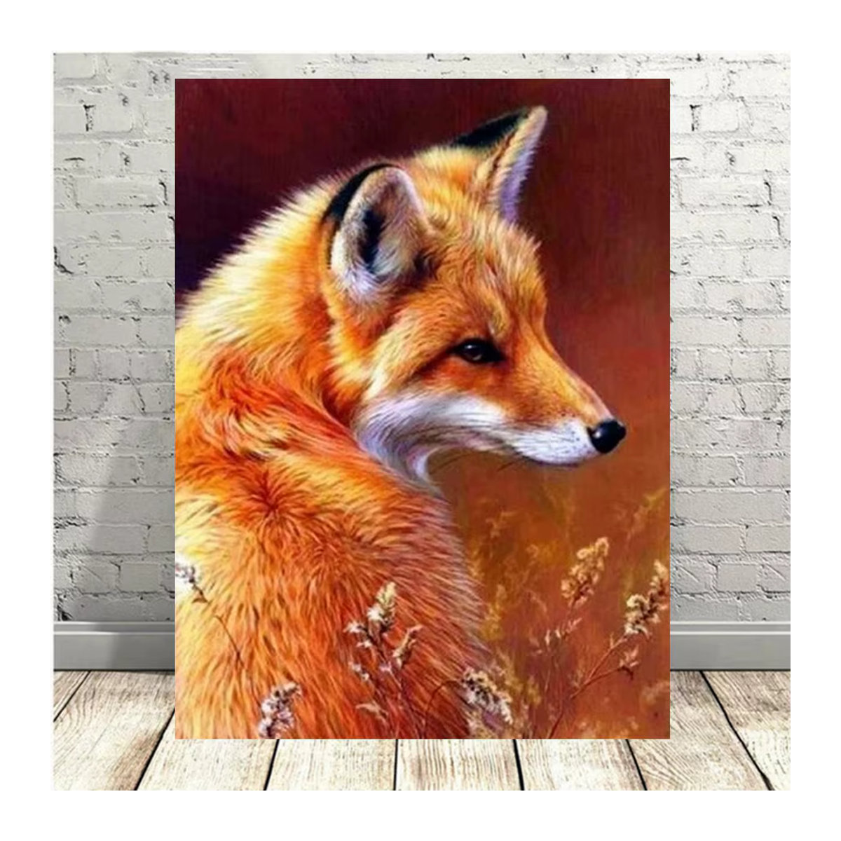 YUTTEE 5D DIY Diamantmalerei Fuchs Mosaik Set mit Vollbohrern in Mehrfarbig - Bild 2