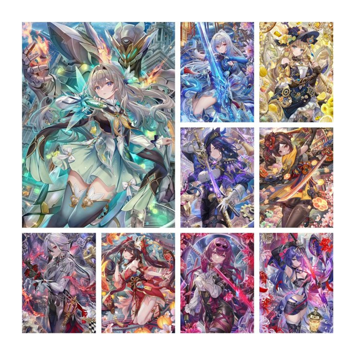 YUTTEE Diamantmalerei Honkai Star Rail Anime Mädchen Mosaik Set, Mehrfarbig, Porträt, B/H: 40 x 30 cm - Bild 1