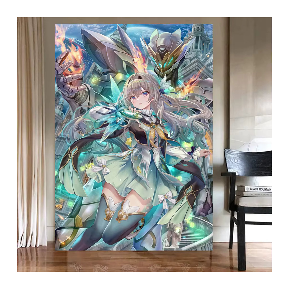 YUTTEE Diamantmalerei Honkai Star Rail Anime Mädchen Mosaik Set, Mehrfarbig, Porträt, B/H: 40 x 30 cm - Bild 2