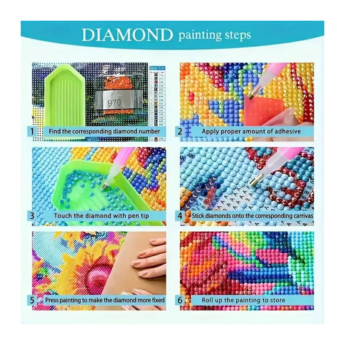 YUTTEE Diamond Painting Kit Gothic Teufel Mädchen und Engel Mosaik Set Mehrfarbig - Bild 1