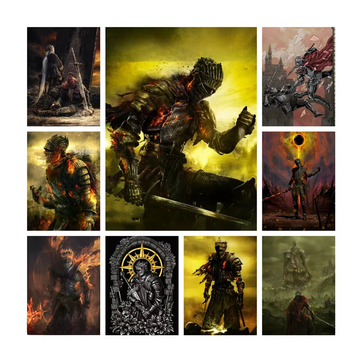 YUTTEE Diamond Painting Set Darkness Knight Warrior Abyss Walker Rund Mehrfarbig - Bild 4