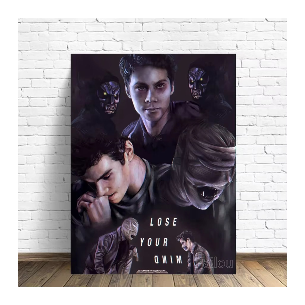 YUTTEE Teen Wolf Diamantmalerei Set mit Full Drill Mosaik-Kreuzstich als DIY Bastelset in Mehrfarbig - Bild 1