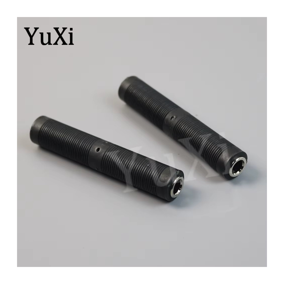 YuXi Audio Stereo Jack Adapter Buchse auf Buchse 6,35mm Konverter für Mikrofon und Lautsprecher, Schwarz, Metall - Bild 6