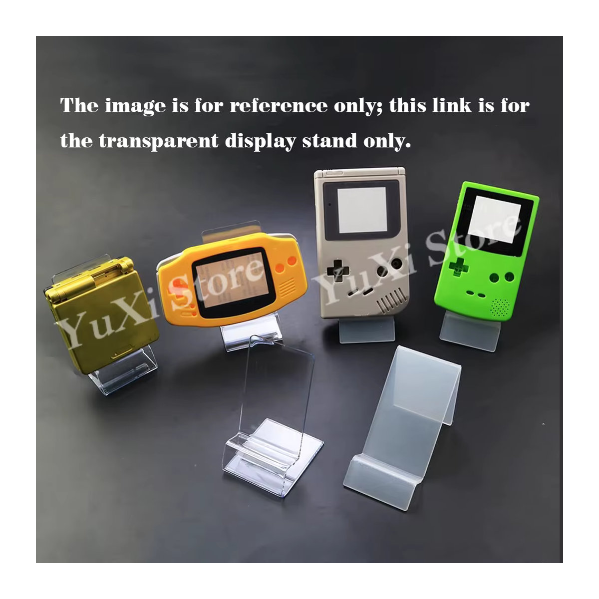 YuXi Tragbarer Display-Ständer für Gameboy Advance, GBA, GBP, GBC und Konsolen, Transparent, Kunststoff - Bild 6