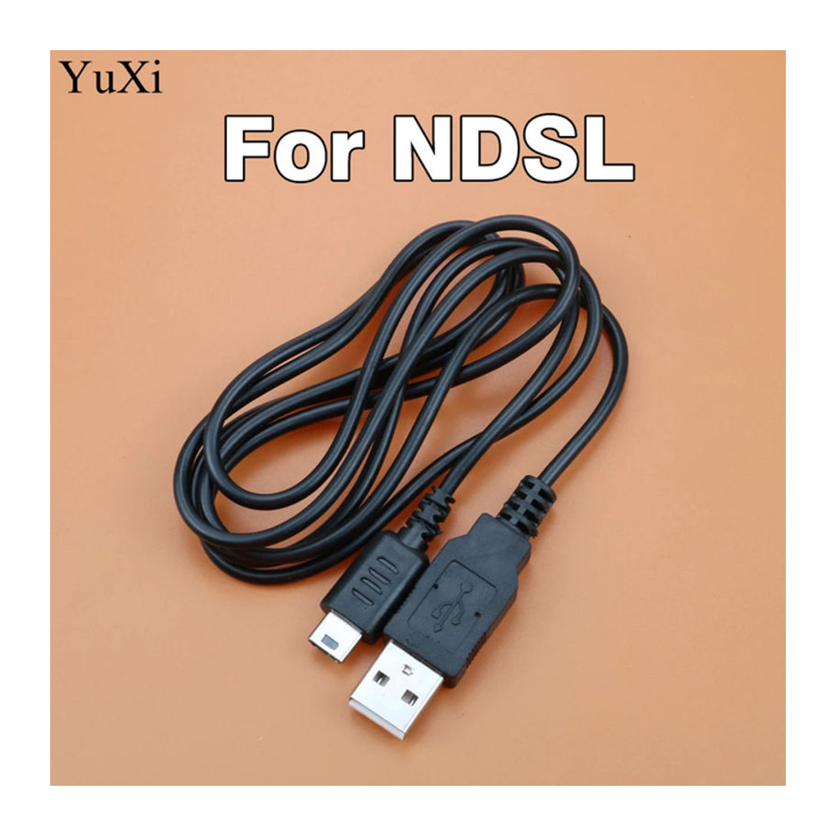 YuXi USB-Ladekabel für Nintendo DS Lite in Schwarz, 1,5 m Länge - Bild 1