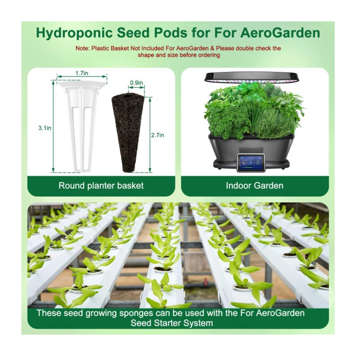 YWZT Home Depot Garten Hydroponik Anzuchtschwämme für Samenstarter und Pflanzen zur Bewurzelung, 5er Pack - Bild 3