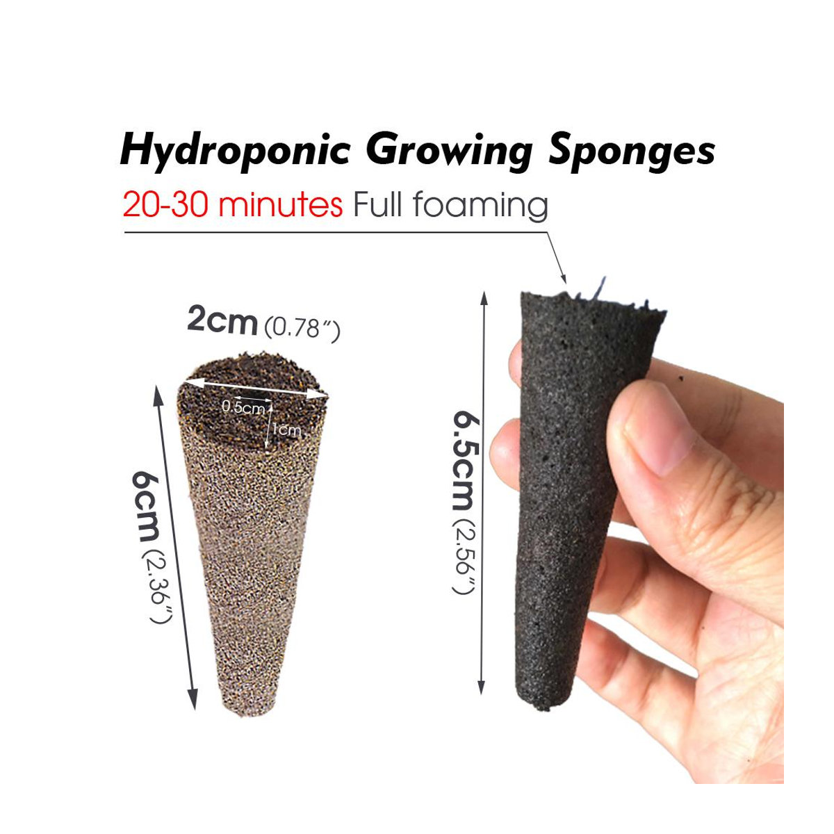 YWZT Home Depot Garten Hydroponik Anzuchtschwämme für Samenstarter und Pflanzen zur Bewurzelung, 5er Pack - Bild 7