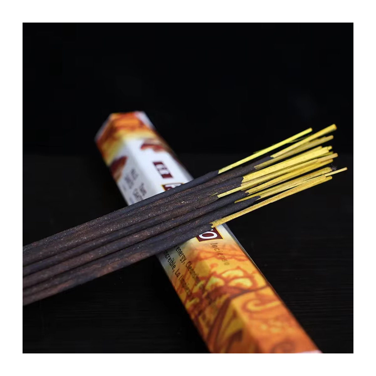 YXYMCF Indischer Weihrauch Räucherstäbchen mit Palo Santo und weißem Salbei, 20 Stück, Orange - Bild 3