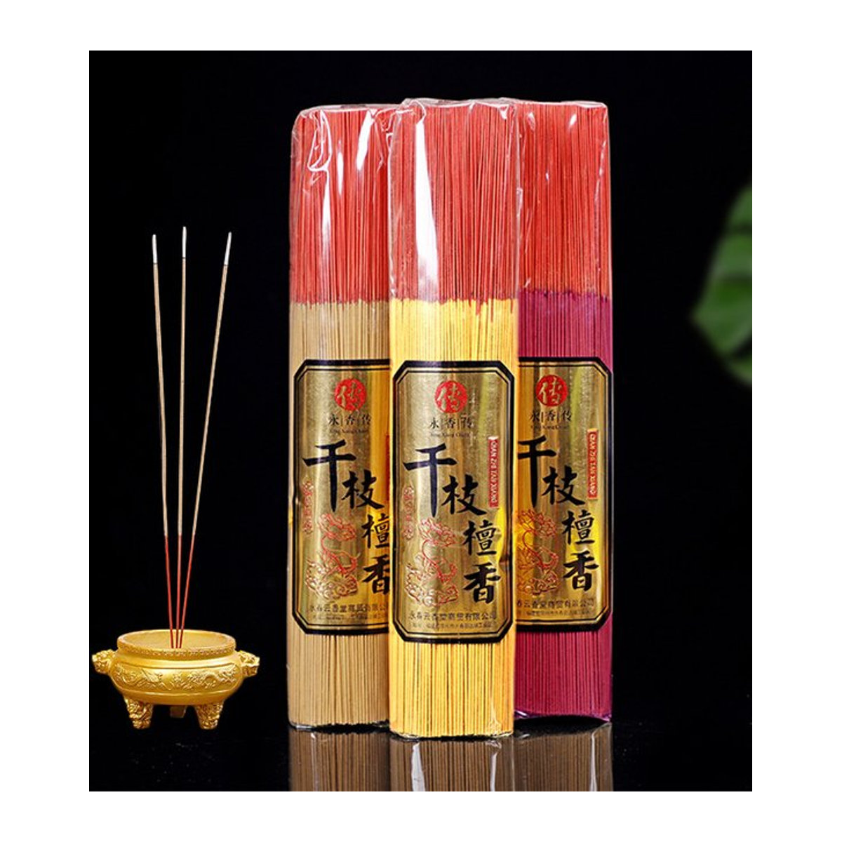 YXYMCF Sandelholz Räucherstäbchen aus Bambus, 1000 Stück, 500 g, traditioneller Weihrauch für die Buddha-Anbetung - Bild 1