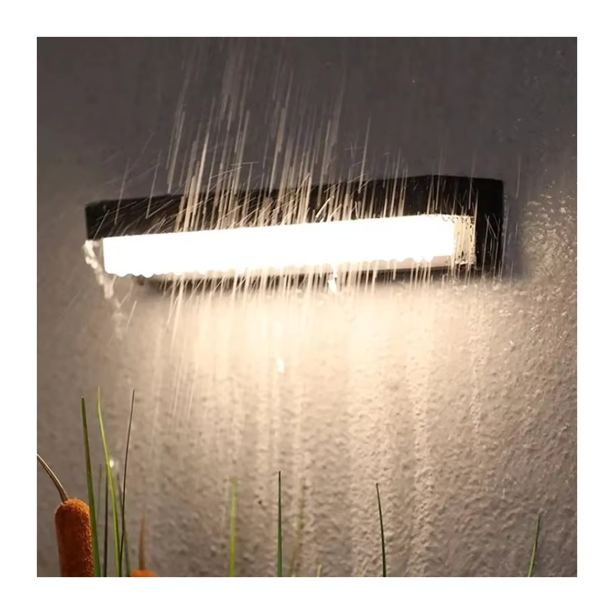 Z ZOSIMIO LIGHT Solar-LED-Wandleuchte in Schwarz mit Bewegungsmelder, IP65 wasserdicht, - Bild 2