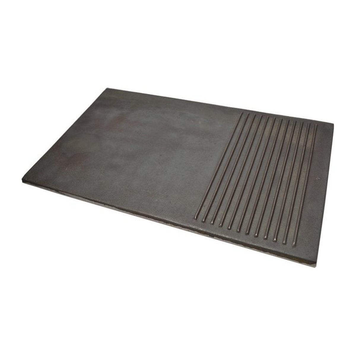 Zag80 Gusseisenplatte zum Grillen mit Holzgriff, B/T: 50 x 30 cm - Bild 1