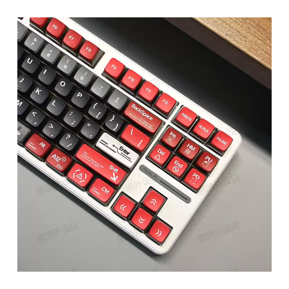 ZAKU Tastenkappen Set mit 120 Tasten aus PBT-Material im MDA-Profil, bunt und seitlich beleuchtet mit DYE-SUB-Verfahren für MX Switches und Wooting mechanische Tastaturen - Bild 4