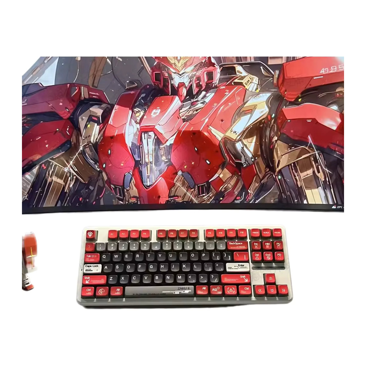 ZAKU Tastenkappen Set mit 120 Tasten aus PBT-Material im MDA-Profil, bunt und seitlich beleuchtet mit DYE-SUB-Verfahren für MX Switches und Wooting mechanische Tastaturen - Bild 6