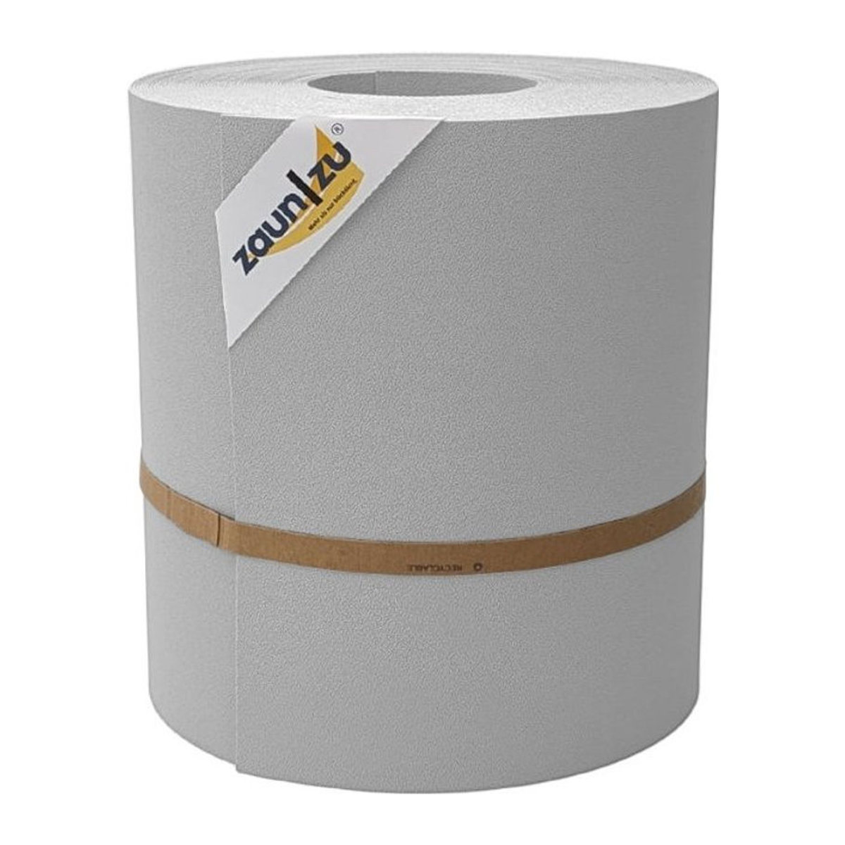 zaun zu® Sichtschutzstreifen Premium Maxi für Doppelstabmatten, Farbe: Grau, Höhe: 24 cm, Länge: 26 m - Bild 1