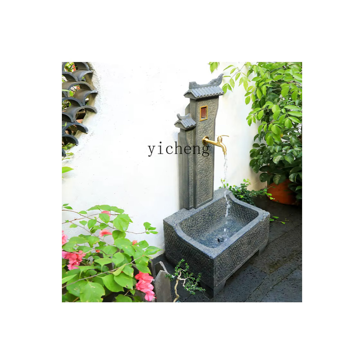 ZC Außensäule mit integrierter Gartenbewässerung für Innenhof, Balkon und Pool als Waschbecken und Mopp-Station - Bild 5
