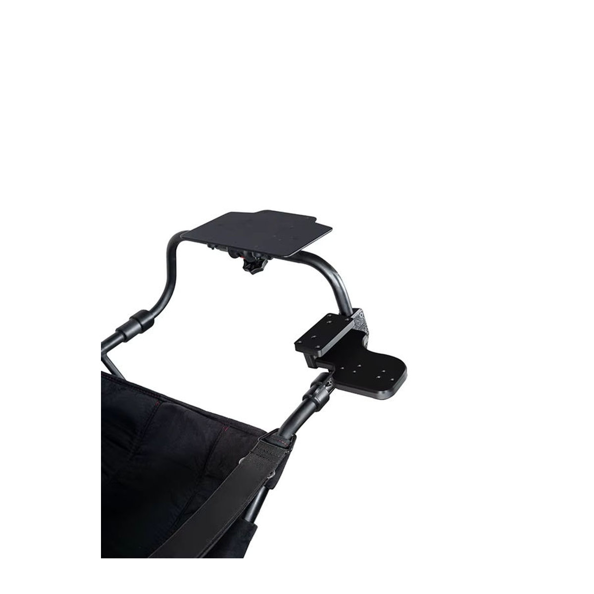 ZCGM Handbremsständer und Schalthebelhalterung für Playseat Challenger, kompatibel mit Thrustmaster TH8A, G27 und G29, Schwarz, Metall - Bild 1